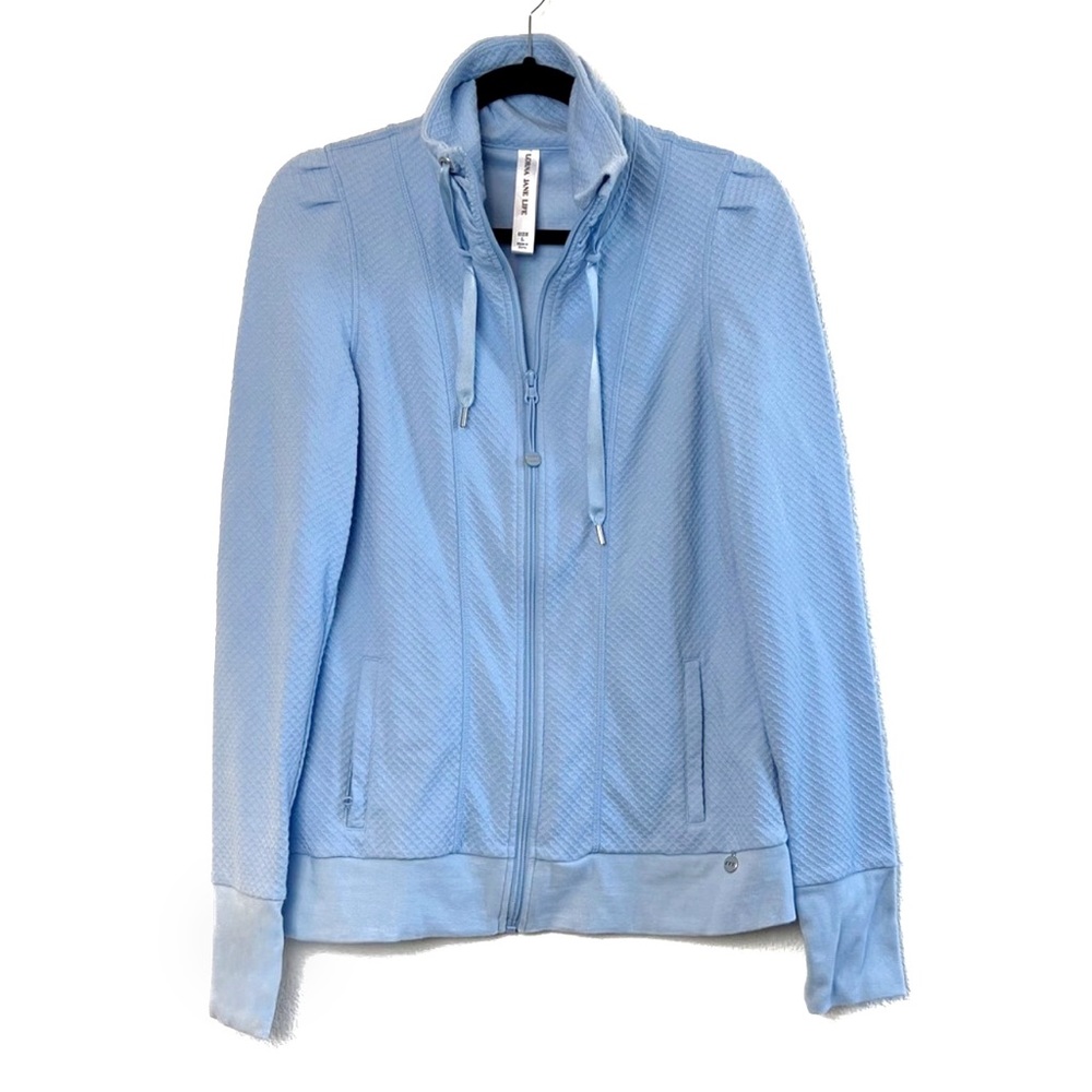 Lorna Jane Monique Zip-Up Jacket Ice Blue Size L